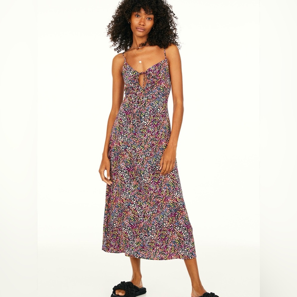 H&M Floral Spaghetti Strap Dress